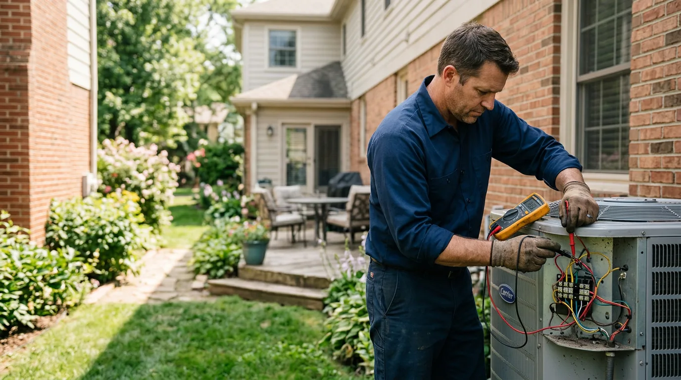 HVAC technician working near Salem, CT